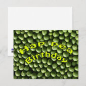 Hap Pea Birthday Postkarte (Vorne/Hinten)