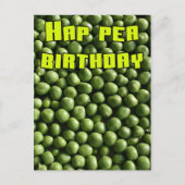 Hap Pea Birthday Postkarte (Vorderseite)