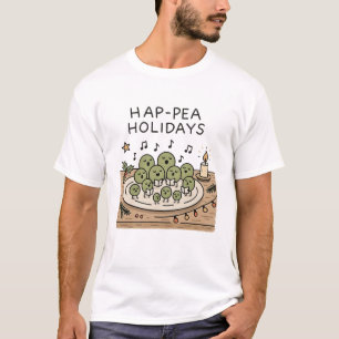 Hap-pea Ferien - Lustiges Weihnachts-Pun-Shirt T-Shirt
