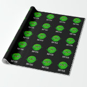 Hap-pea Funny Happy Pea Pun Dark BG Geschenkpapier (Ungerollt)