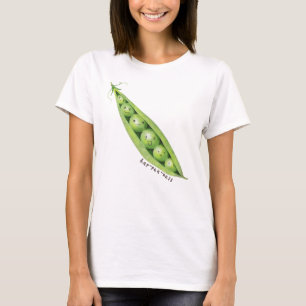 Hap-pea-ness Grüne Platterbsen in einem Pod T-Shirt