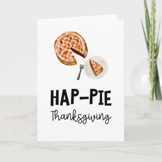 Hap-Pie-Erntedank-Karte Karte (Vorderseite)