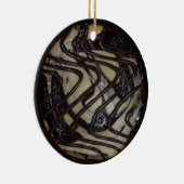 Hap-pie Weihnachten Funny Food Pun Keramik Ornament (Rechts)