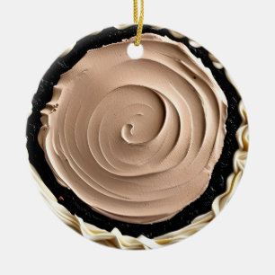 Hap-pie Weihnachten Sweetie Pie Funny Food Puff Keramik Ornament