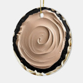 Hap-pie Weihnachten Sweetie Pie | Funny Food Puff Keramik Ornament (Links)