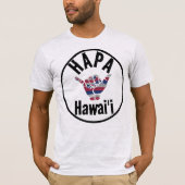 HAPA HAWAII TRIBAL HI Flag SHAKA T-Shirt (Vorderseite)