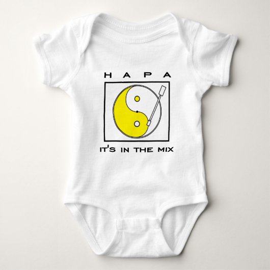 Hapa Mischung Baby Strampler (Vorderseite)