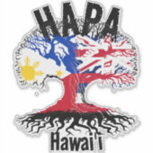 HAPA PHILIPPINES HAWAII ROOTS STICKER (Vorderseite)