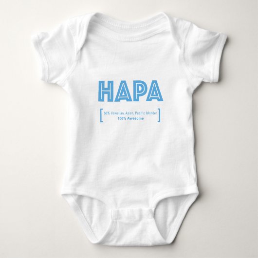 HAPA Pride Half Asiatisch-Pazifischer Islander Baby Strampler (Vorderseite)