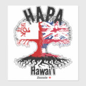 HAPA TONGA HAWAII ROOTS AUFKLEBER (Blatt)