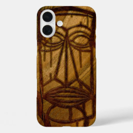 Hapalua Tiki Hawaiian Imitats Koa Wood Case-Mate i iPhone 16 Plus Hülle