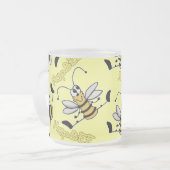 HapBEE Bee Collage Geburtstag Mattglastasse (Vorderseite Links)