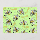 HapBEE Bee Collage Geburtstag Postkarte (Vorderseite)