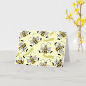 HapBEE Bienen-Collagen-Geburtstag Karte (Gelbe Blume)