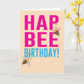 HapBEE Geburtstagskarte (Happy Birthday) Karte (Gelbe Blume)