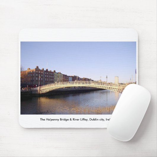Ha'penny Bridge Dublin City Irland Mousepad (Mit Mouse)