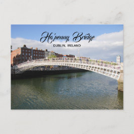 Ha'penny Bridge Dublin Ireland Postcard Postkarte
