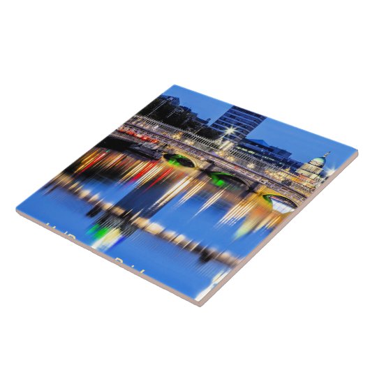 Ha'Penny Bridge, Dublin, Irland Fliese (Seite)