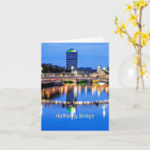 Ha'Penny Bridge, Dublin, Irland Karte (Gelbe Blume)