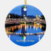 Ha'Penny Bridge, Dublin, Irland Keramik Ornament (Vorne)