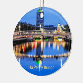 Ha'Penny Bridge, Dublin, Irland Keramik Ornament (Links)