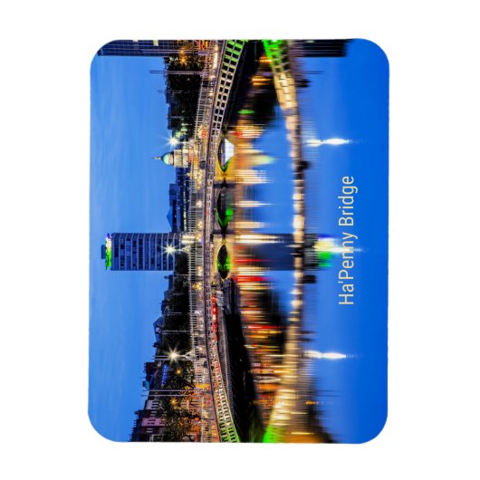 Ha'Penny Bridge, Dublin, Irland Magnet (Vertikal)