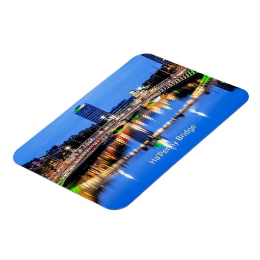 Ha'Penny Bridge, Dublin, Irland Magnet (Linke Seite)