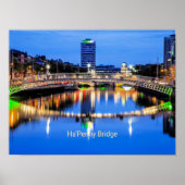 Ha'Penny Bridge, Dublin, Irland Poster (Vorne)