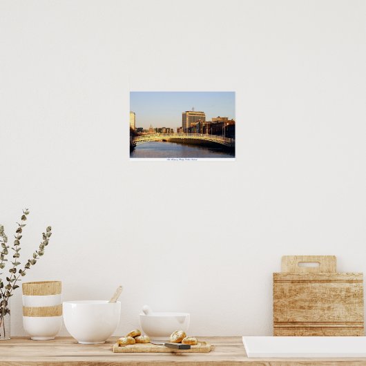 Ha'penny Bridge Dublin Irland Poster (Küche)