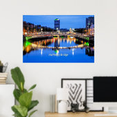 Ha'Penny Bridge, Dublin, Irland Poster (Heimbüro)
