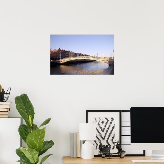 Ha'penny Bridge: Dublin Irland Poster (Heimbüro)