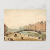 Ha'penny Bridge, Dublin, Irland Postkarte (Vorderseite)