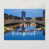 Ha'Penny Bridge, Dublin, Irland Postkarte (Vorderseite)