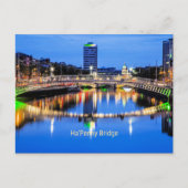 Ha'Penny Bridge, Dublin, Irland Postkarte (Vorderseite)