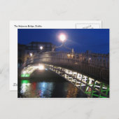Ha'penny Bridge, Dublin Postkarte (Vorne/Hinten)