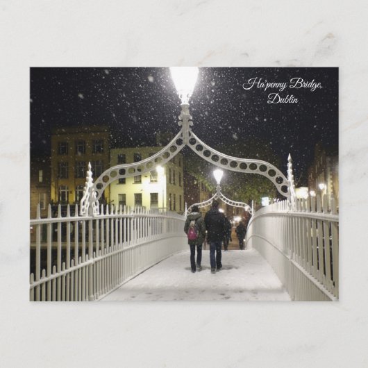Ha'penny Bridge Dublin Postkarte (Vorderseite)