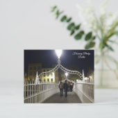 Ha'penny Bridge Dublin Postkarte (Stehend Vorderseite)