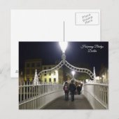 Ha'penny Bridge Dublin Postkarte (Vorne/Hinten)
