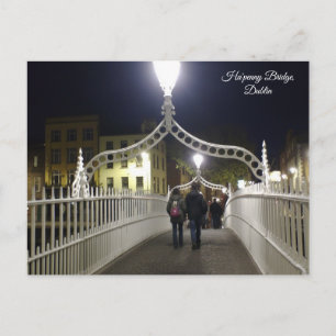 Ha'penny Bridge Dublin Postkarte