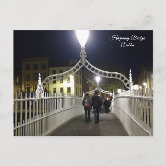 Ha'penny Bridge Dublin Postkarte (Vorderseite)
