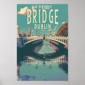 Ha'penny Bridge Dublin Vintag Poster (Vorne)
