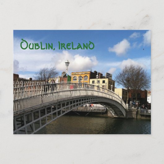 Ha'penny Bridge Postcard Postkarte (Vorderseite)
