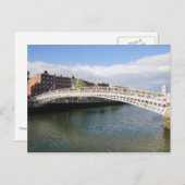 Ha'penny Bridge Postkarte (Vorne/Hinten)