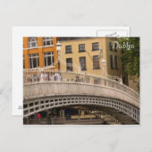 Ha'penny Bridge Postkarte (Vorne/Hinten)