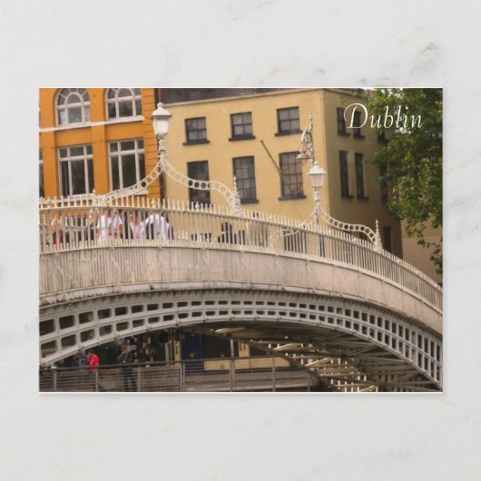 Ha'penny Bridge Postkarte (Vorderseite)