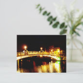 Ha'Penny Bridge Postkarte (Stehend Vorderseite)