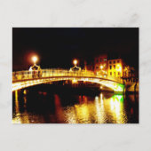 Ha'Penny Bridge Postkarte (Vorderseite)