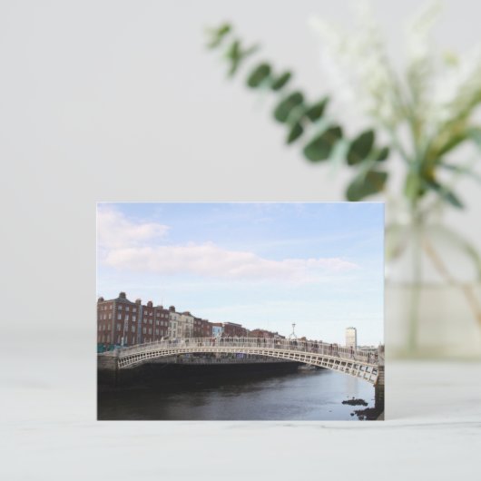 ha'penny bridge postkarte (Stehend Vorderseite)