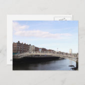 ha'penny bridge postkarte (Vorne/Hinten)