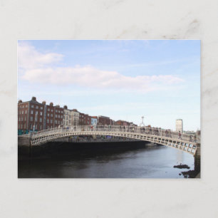 ha'penny bridge postkarte